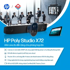 Thiết bị hội nghị truyền hình Poly Studio X72 (A4LZ8AA)