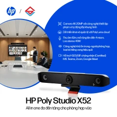 Poly Studio X52 All-In-OneVideo Bar (8D8K2AA)