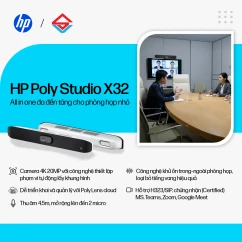 Thiết bị hội nghị truyền hình Poly Studio X32 (A3SV5AA)