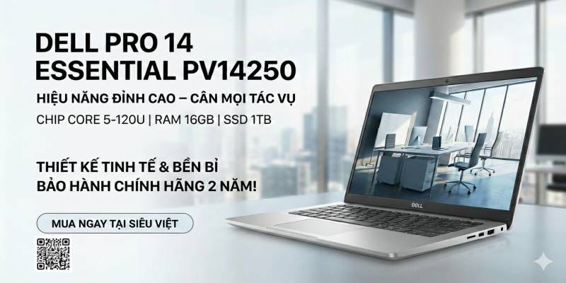 Dell Pro 14 Essential PV14250 Trình Làng