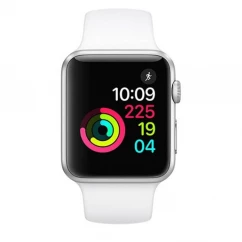 Apple Watch Series 1, 38mm Silver Aluminium Case with White Sport Band (MNNG2VN/A)