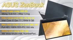 Laptop Asus ExpertBook B1400CEAE-EK3179W/ Đen/ Intel Core i5-1135G7(Up to 4.2Ghz, 8MB)/ RAM 8GB/ 512GB SSD/ Intel Iris Xe Graphics/ 14 inch FHD/ Win 11 + Chuột/ 2Yrs