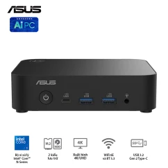 BỘ MINI PC ASUS INTEL NUC 11 ESSENTIAL NUC11ATKC4 ( CELERON® N5105/ 2XDDR4-2933/1XNVME/ 1X DP/ 1XHDMI ) 90AB1ATK-MB3100