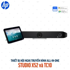 Thiết bị hội nghị truyền hình Poly Studio X52 và TC10 (8D8L1AA)