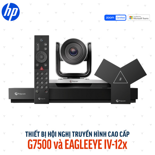Thiết bị họp trực tuyến Poly G7500 và EagleEye IV-12x (83Z49AA)