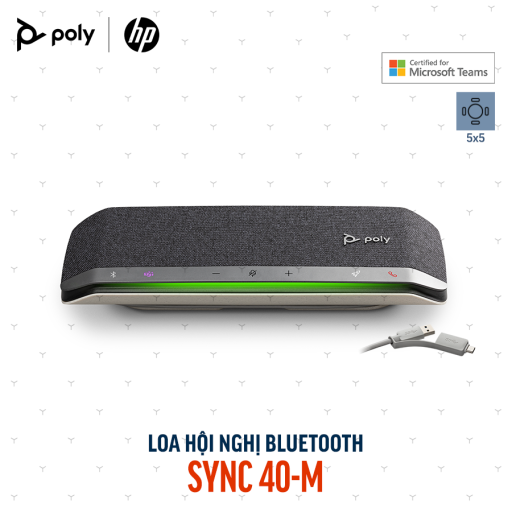 Loa Hội nghị Bluetooth Poly Sync 40 Microsoft Teams (77P35AA)