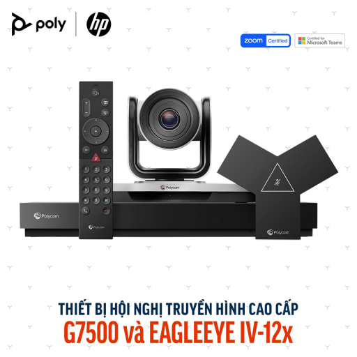 Thiết bị họp trực tuyến Poly G7500 và EagleEye IV-12x (83Z49AA)