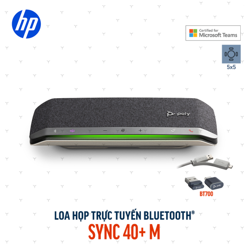 Loa Hội nghị Bluetooth Poly Sync 40+ Microsoft Teams (77P36AA)
