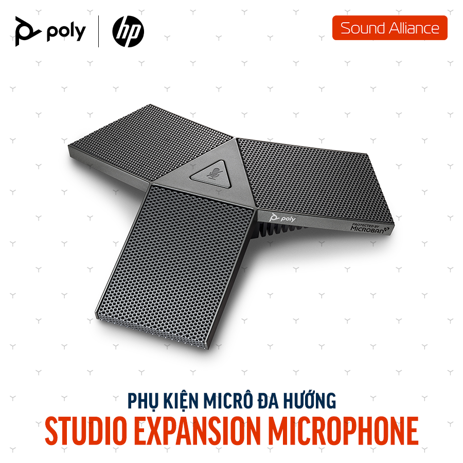 Micrô mở rộng cho thiết bị họp trực tuyến Poly Studio USB (875M6AA)
