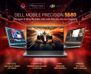 Dell Mobile Precision Workstation 5680: Sức mạnh di động đa nhiệm, hiệu suất đỉnh cao cho mọi ứng dụng
