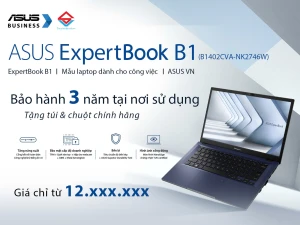 LAPTOP ASUS EXPERTBOOK B1 B1402CVA-NK2746W BẢO HÀNH 3 NĂM TẶNG CHUỘT & TÚI 