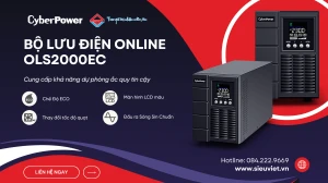 Bộ lưu điện CyberPower OLS2000EC – Bộ lưu điện Online chuẩn công nghiệp cho hệ thống quan trọng