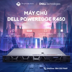 Máy chủ Dell PowerEdge R450 (RACK 1U, 8x2.5