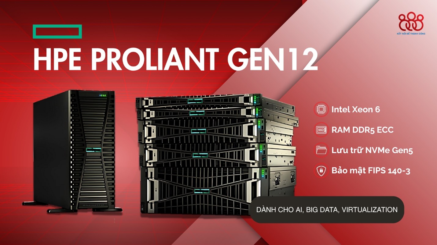 HPE Proliant Gen12: Thế Hệ Máy Chủ Đột Phá Cho Doanh Nghiệp Hiện Đại