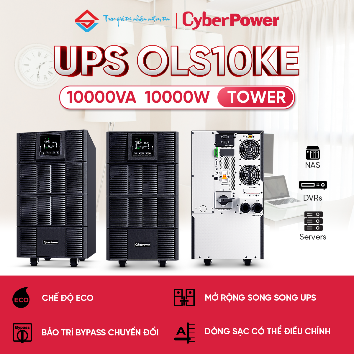 Bộ lưu điện CyberPower OLS10KE