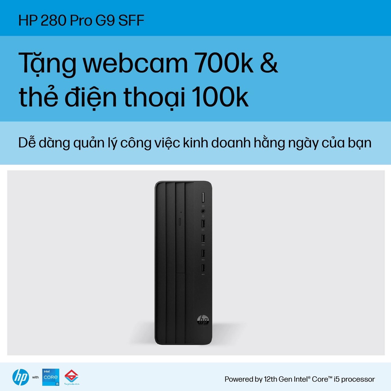 MÁY TÍNH ĐỂ BÀN HP 280 PRO G9 SFF 72K92PA - TỐI ƯU CHO MỌI VĂN PHÒNG