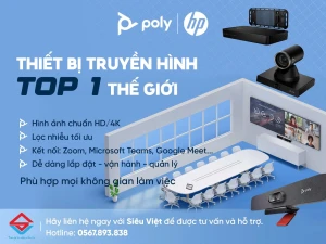 Giới thiệu Thiết bị hội nghị truyền hình Poly Studio V52