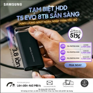 Ổ cứng di động #SSD #Samsung SSD T5 EVO USB 3.2 Gen 1